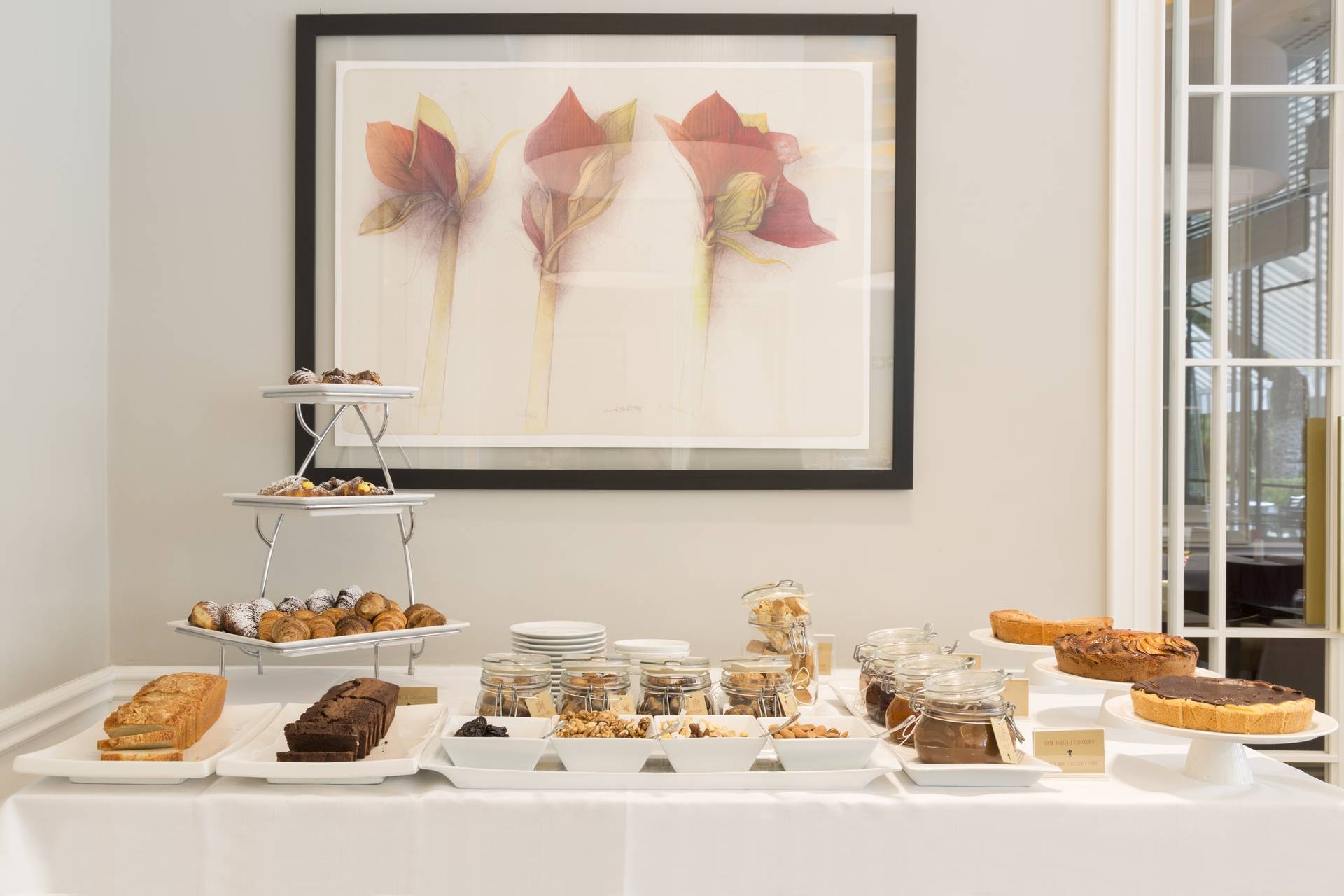 Petit-déjeuner italien : les spécialités du Florentia Café au Palazzo Castri