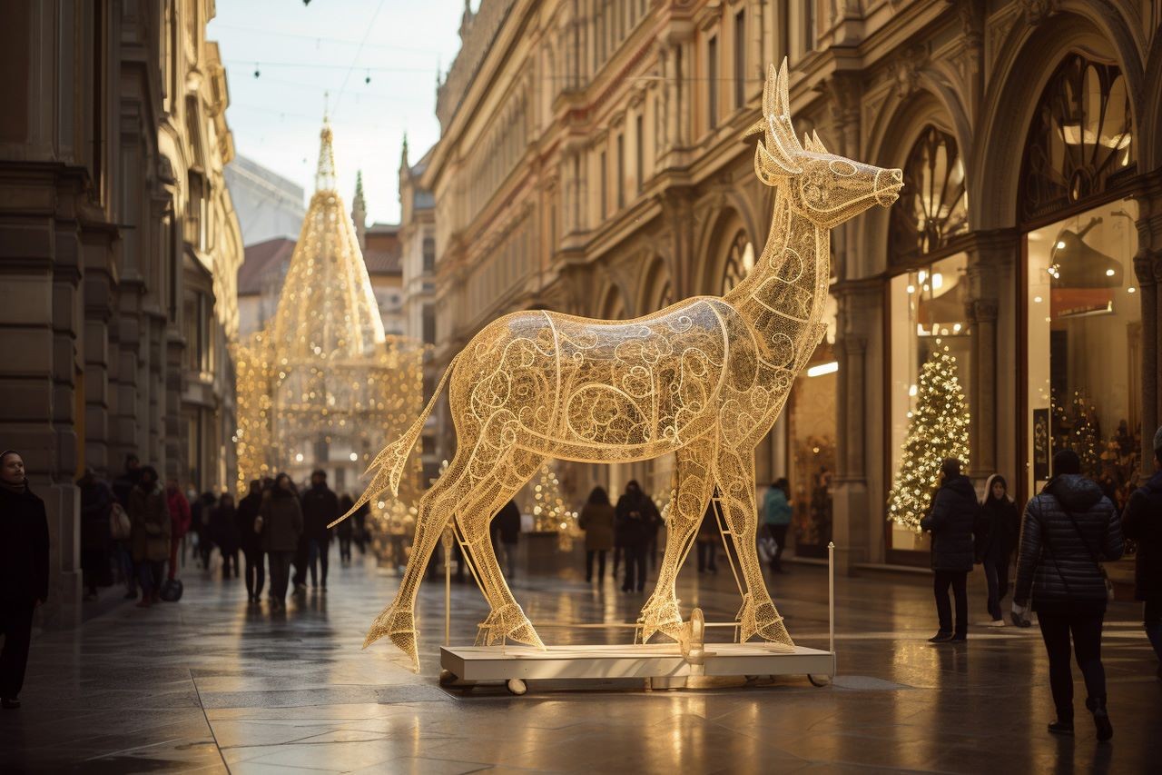 Un Noël de conte de fées dans la ville d'art
